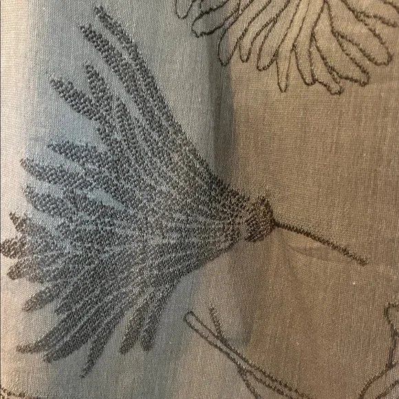 Golden Goose Boyfriend Shirt/Pant set Olive Green embroidery flower details. NWT - Picture 15 of 16